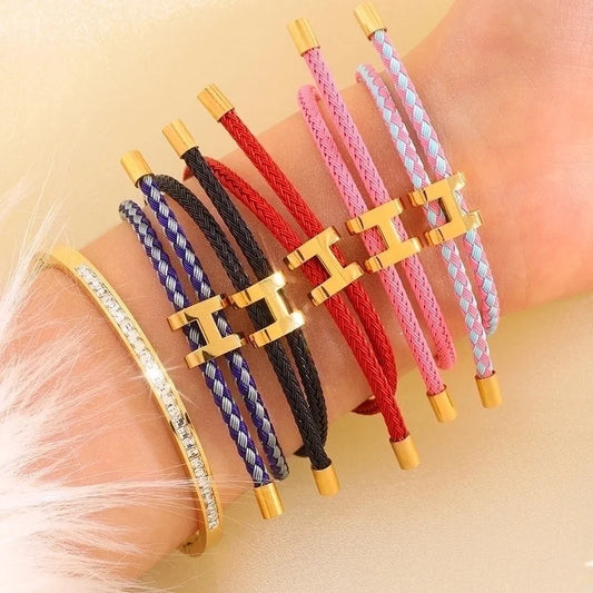 Casual Minimalist Classic Style Solid Color 304 Stainless Steel Bangle In Bulk