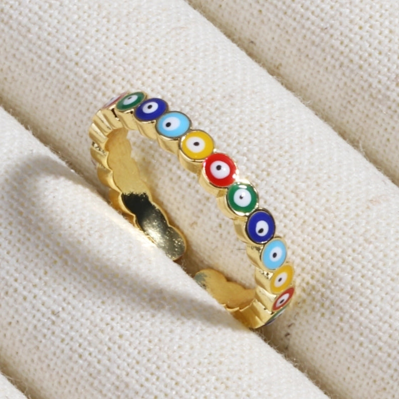 Copper Devil's Eye Rings