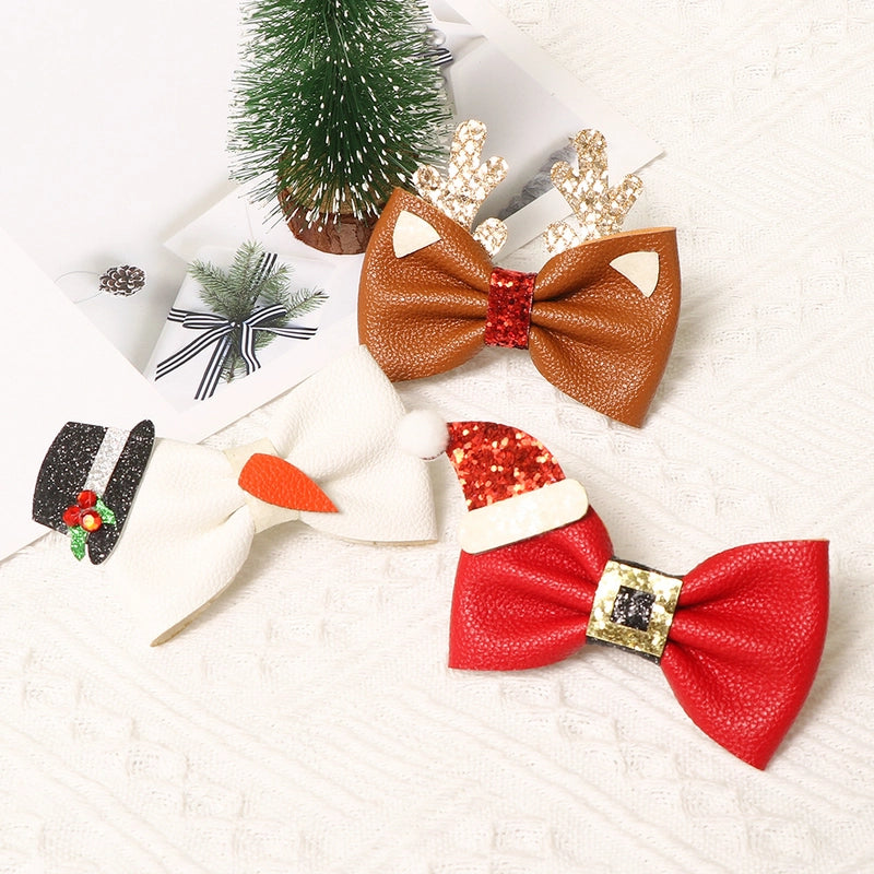 Christmas Cute Santa Claus Gingerbread Bow Knot Glittering Powder GREAT Party Accessories