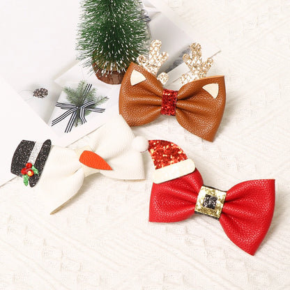 Christmas Cute Santa Claus Gingerbread Bow Knot Glittering Powder GREAT Party Accessories