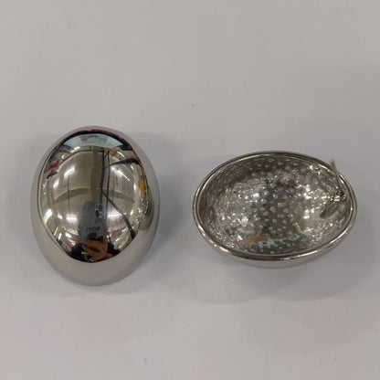 1 Pair Minimalist Classic Style Oval Plating 304 Stainless Steel Stainless Steel Earrings