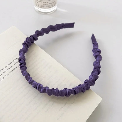 Women's Casual Preppy Style Rhombus Sponge Rib-Knit Hair Band