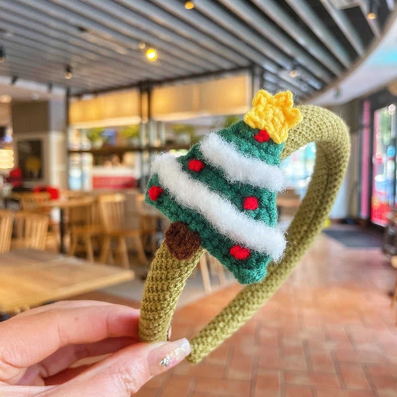 Christmas Cute Kid'S Christmas Tree Santa Claus Alloy Hair Clip Hair Band Hair Tie