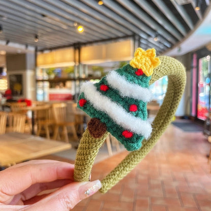 Christmas Cute Kid'S Christmas Tree Santa Claus Alloy Hair Clip Hair Band Hair Tie