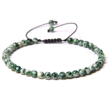 Fashion Solid Color Natural Stone Beaded Bracelets 1 Piece