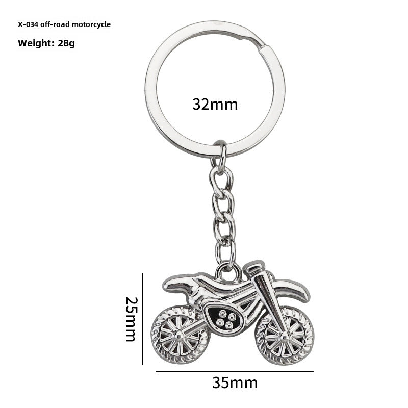 Simulation Cool Helmet Motorcycle Suit Keychain Metal Helmet Keychain Pendant Motorcycle Keychain