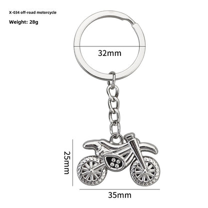 Simulation Cool Helmet Motorcycle Suit Keychain Metal Helmet Keychain Pendant Motorcycle Keychain