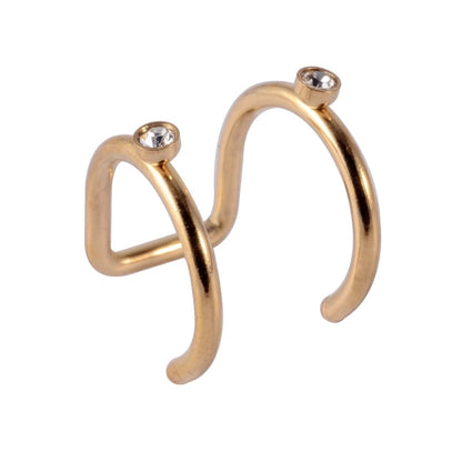 10 Pieces Casual Vacation Tropical Solid Color Polishing 304 Stainless Steel 18K Gold Plated Ear Cuffs