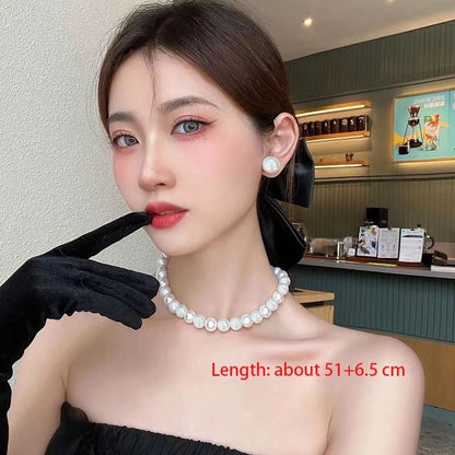 Elegant Minimalist Solid Color Artificial Pearls Imitation Pearl Necklace