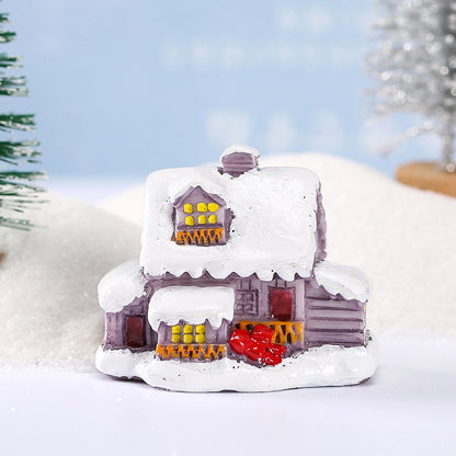 Christmas Cute Christmas Tree Santa Claus Gift Box Synthetic Resin Holiday Daily