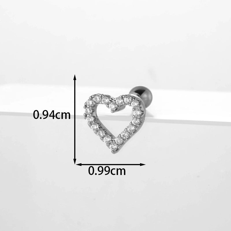 Ear Cartilage Rings & Studs Flower 316L Stainless Steel Copper