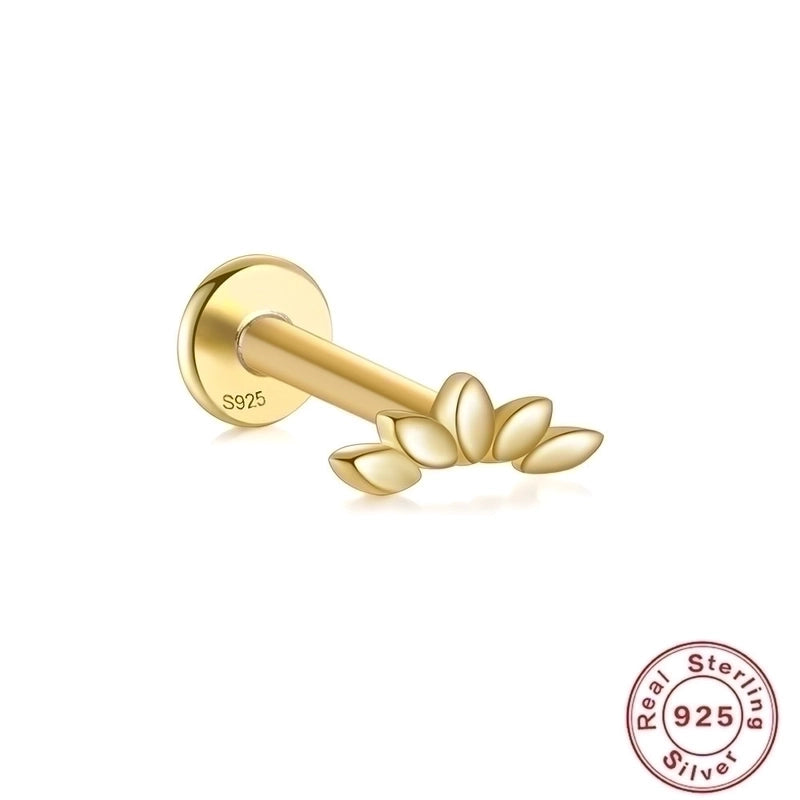 1 Piece Ear Cartilage Rings & Studs Fashion Geometric 925 Sterling Silver Plating Zircon