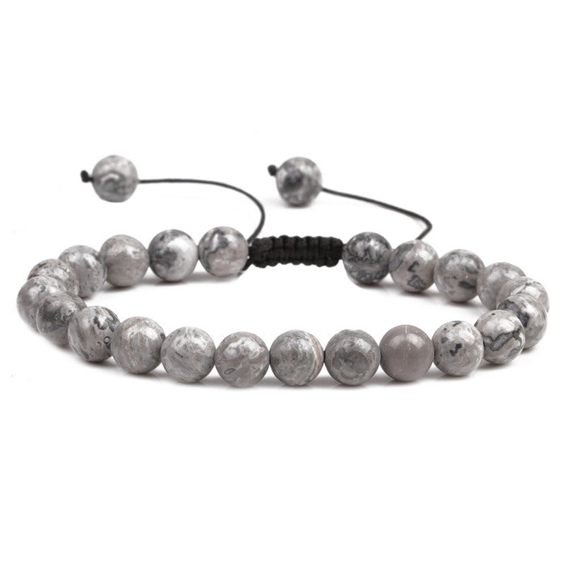 Fashion Geometric Agate No Inlaid Natural Stone Bracelet In Bulk