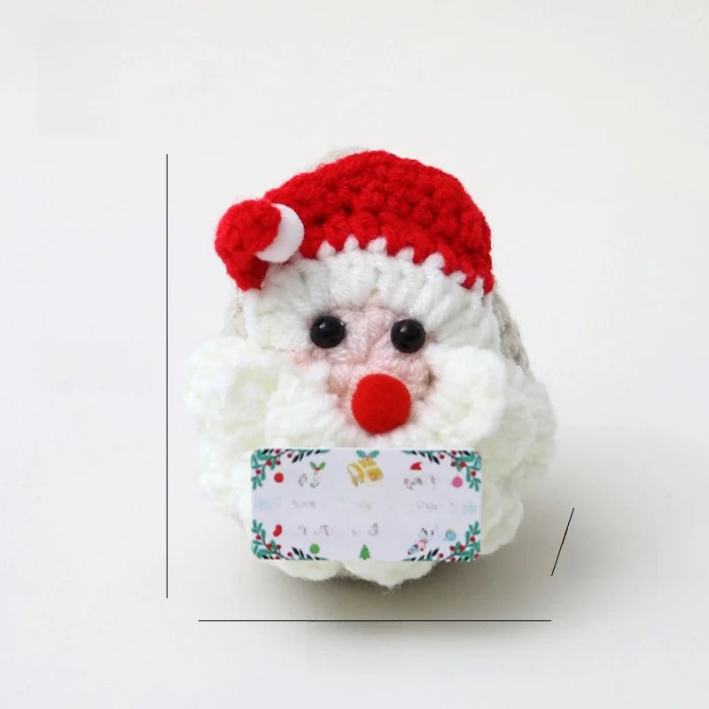 Cute Christmas Tree Santa Claus Snowman Yarn Party Ornaments Decorations Table Decoration