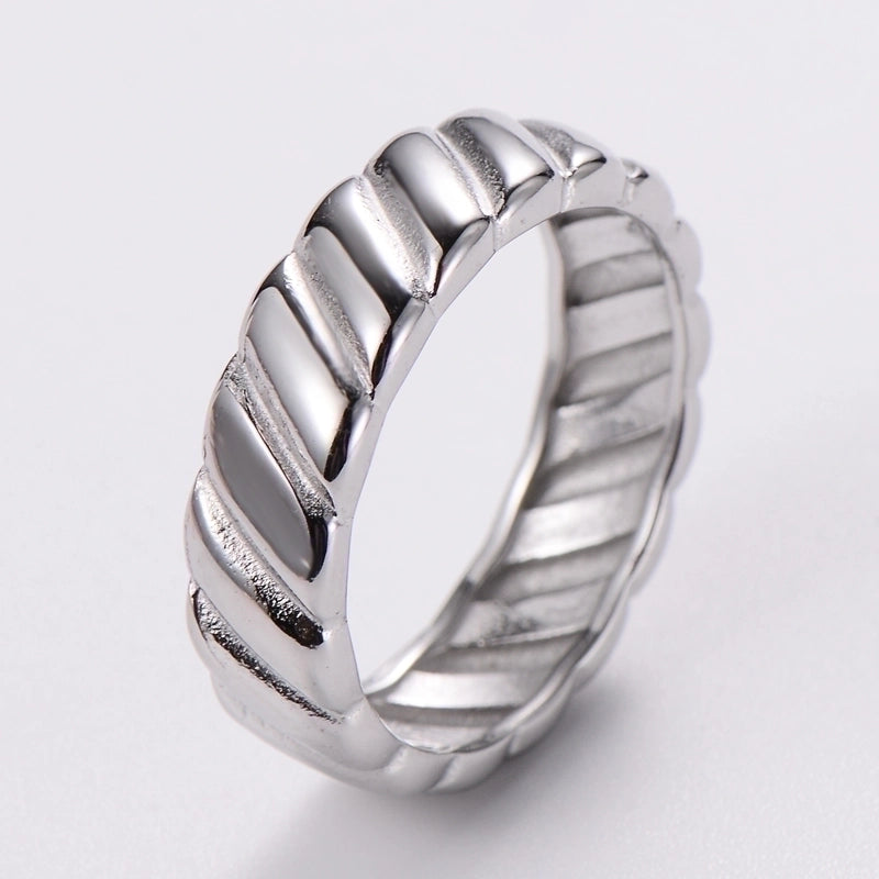 3 Pieces Stainless Steel 18K Gold Plated Fashion Inlay Hand Number Bow Knot Zircon Open Ring