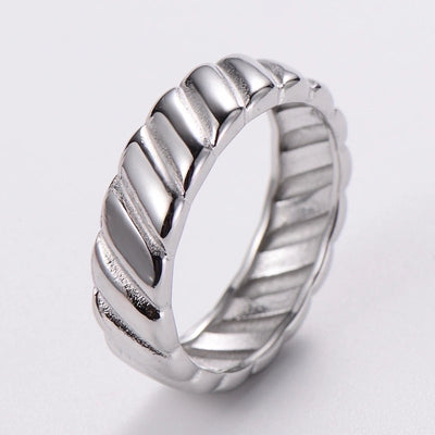 3 Pieces Stainless Steel 18K Gold Plated Fashion Inlay Hand Number Bow Knot Zircon Open Ring