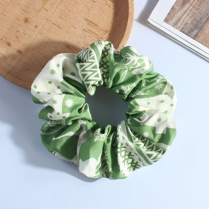 Classic Style Women's Plaid Snowflake Cloth Hair Tie