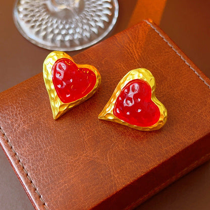 Mid-century Modern Ellipse Geometric Alloy Electroplating Earrings