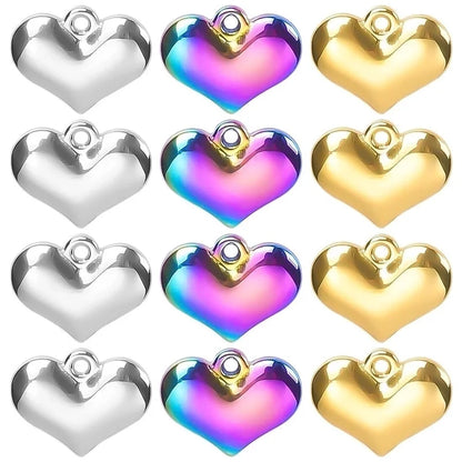 Minimalist Classic Style Heart Shape 304 Stainless Steel Plating Pendant Necklace