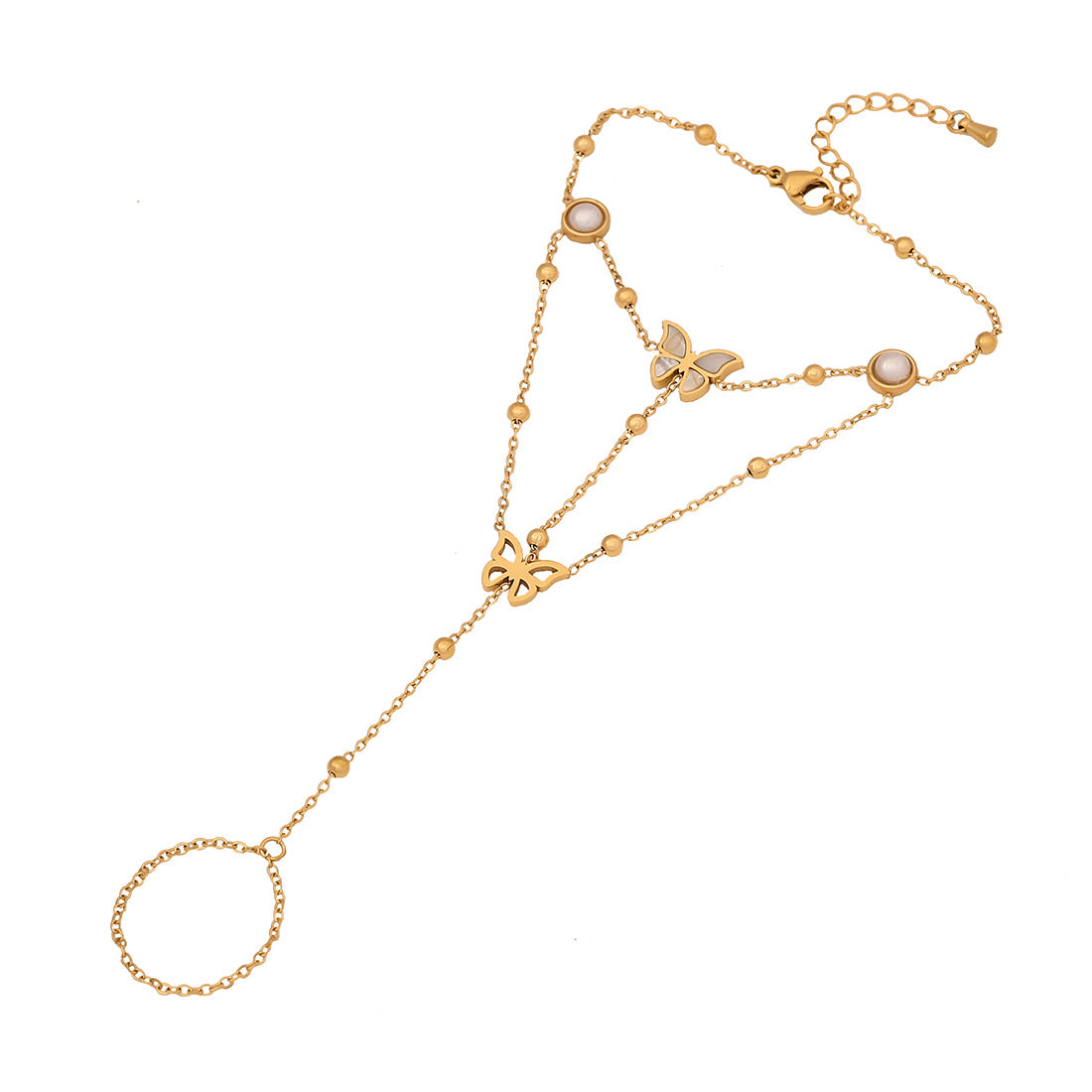 Women Expressive Eye Heart Stainless Steel Electroplating Bracelets