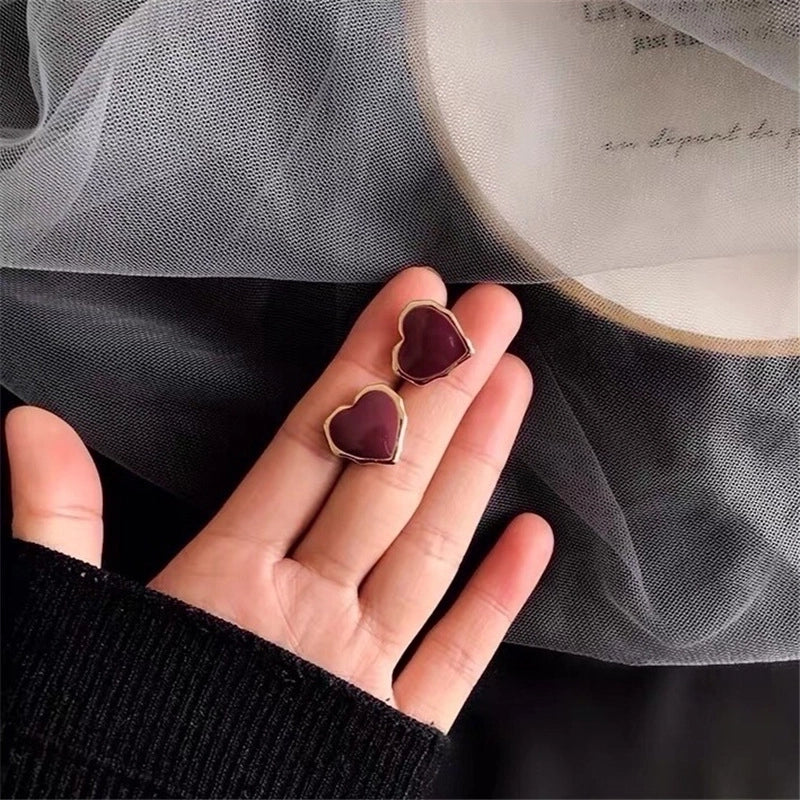 10 Pieces Minimalist Heart Shape Flower Bow Knot Imitation Pearl Alloy Rhinestone Irregular Women\'S Earrings 1 Pair