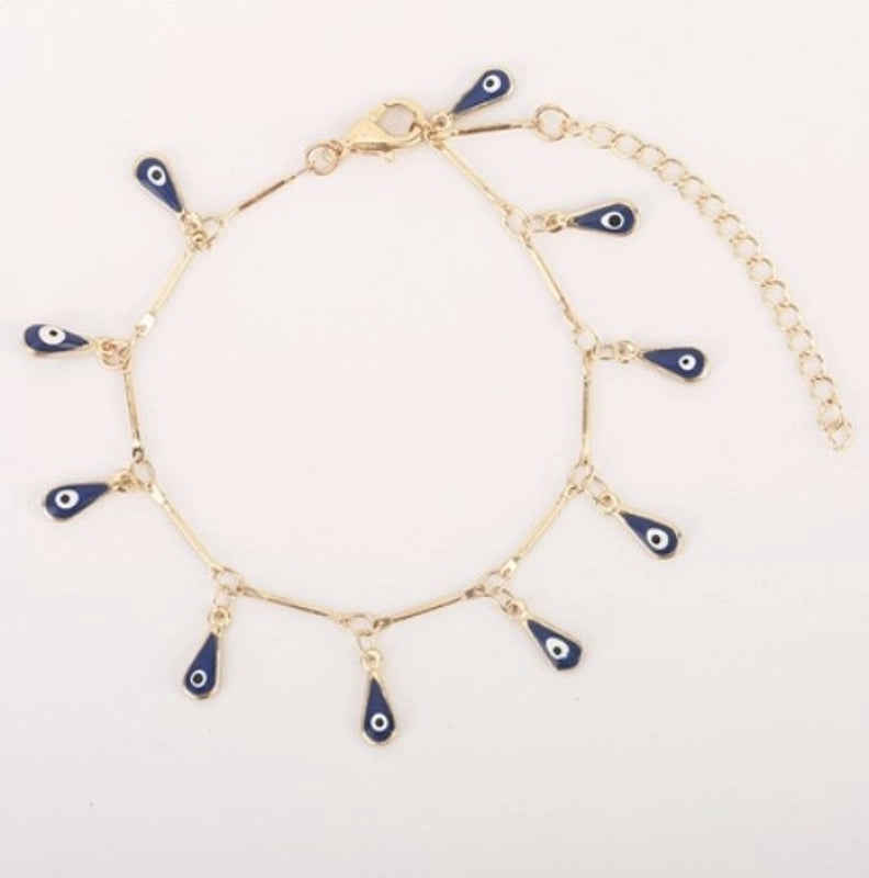 Lady Devil's Eye Star Copper Plating Bracelets