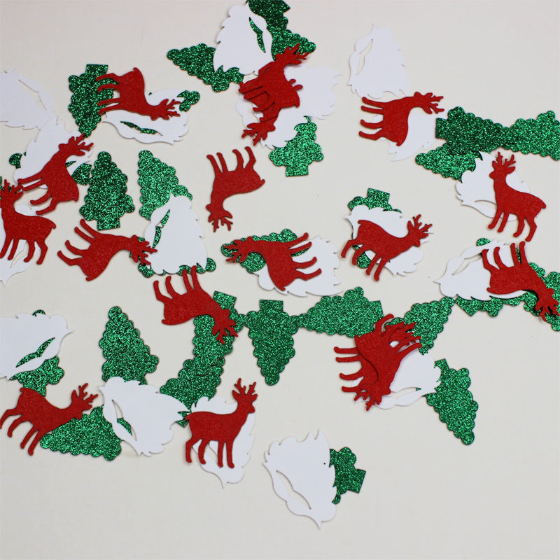 Christmas Table Confetti Reindeer Snowflake Pentagram Sprinkles Christmas Party Supplies Gifts Diy Accessories