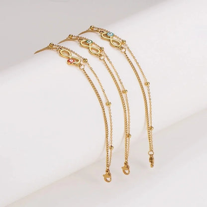 Retro Minimalist Infinity Eye 304 Stainless Steel Bracelets Anklet