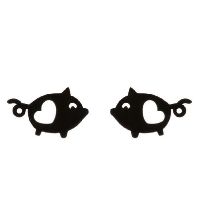 1 Pair Minimalist Animal Plating 304 Stainless Steel 18K Gold Plated Ear Studs
