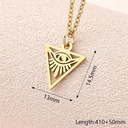 Casual Modern Style Minimalist Angel Ghost Skull 304 Stainless Steel Gold Plated Polishing Plating Pendant Necklace