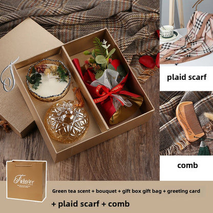 Aromatherapy Candle Gift Box March 8Th Women'S Mother'S Day Gift For Mother And Teacher Practical Niche Advanced Soy Wax