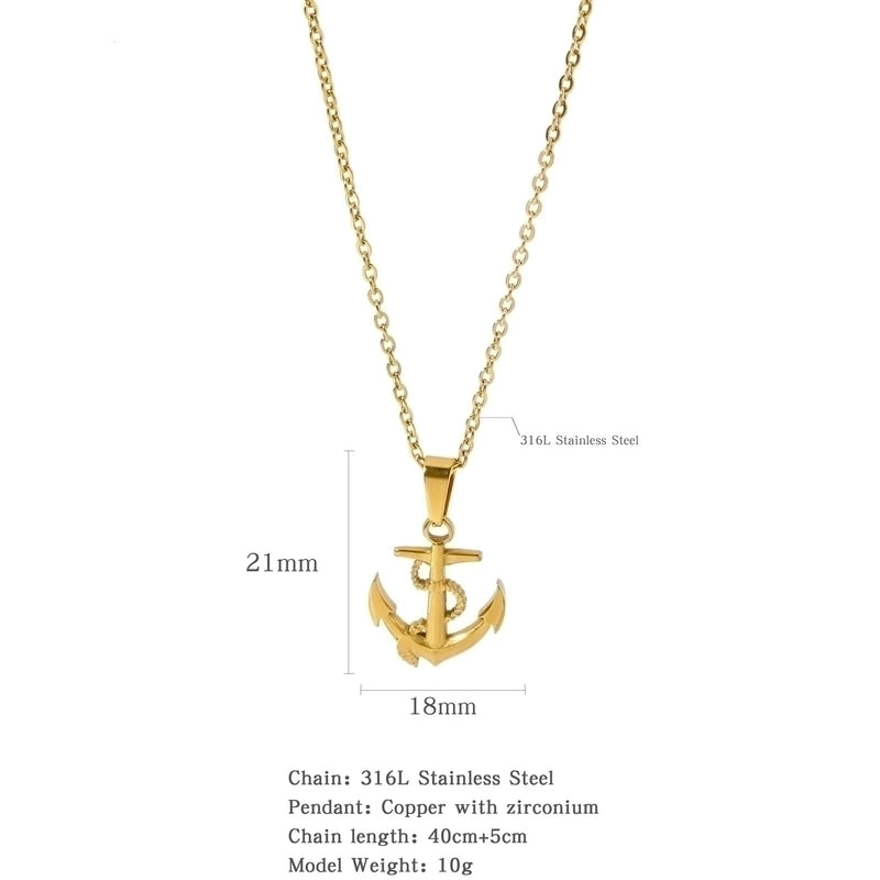 316L Stainless Steel Copper Gold Plated Minimalist Classic Style Plating Constellation Pendant Necklace