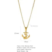 316L Stainless Steel Copper Gold Plated Minimalist Classic Style Plating Constellation Pendant Necklace