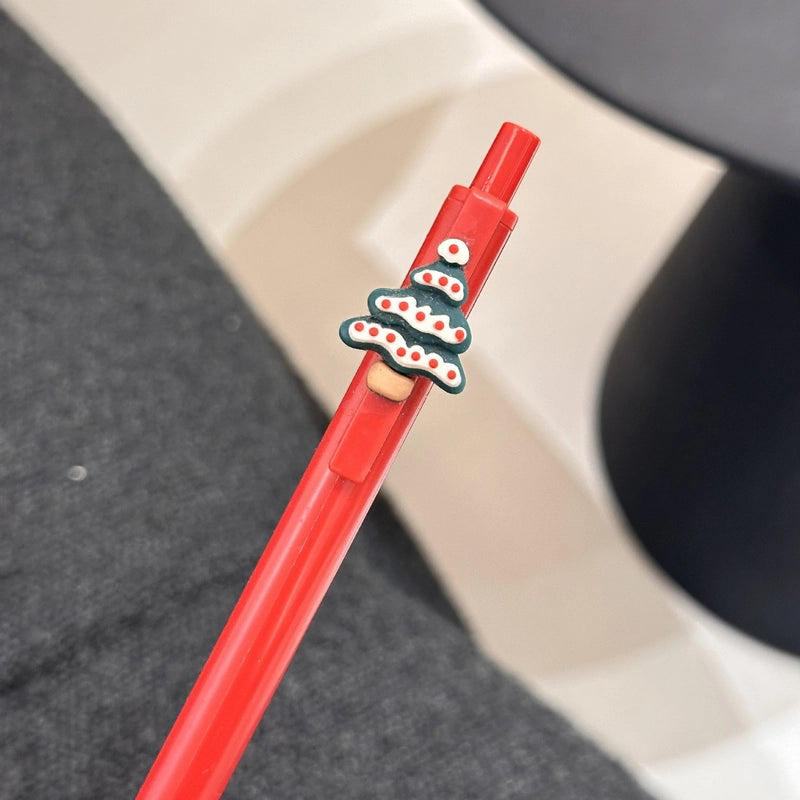1 Piece Christmas Tree Santa Claus Christmas Learning Christmas Plastic Cute Gel Pen
