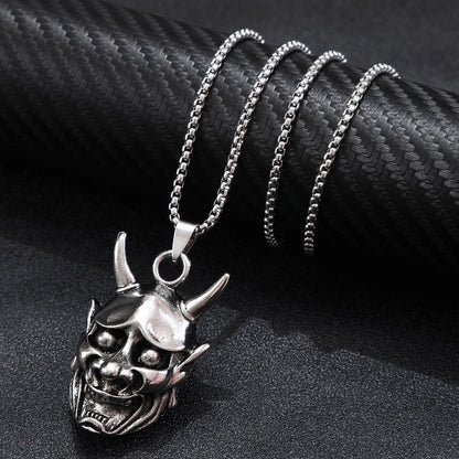Hip-Hop Punk Cross Tree Skull Stainless Steel Alloy Plating Pendant Necklace
