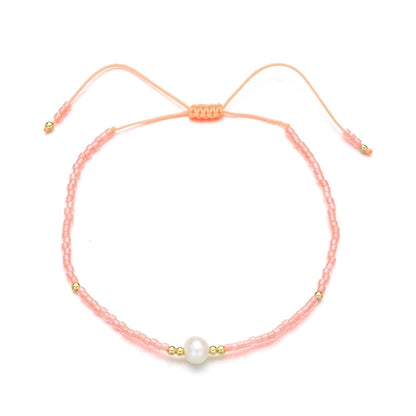 Bohemian Colorful Freshwater Pearl Seed Bead Bracelets