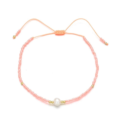 Bohemian Colorful Freshwater Pearl Seed Bead Bracelets