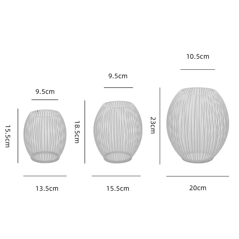 Christmas Retro Minimalist Solid Color Iron Candlestick