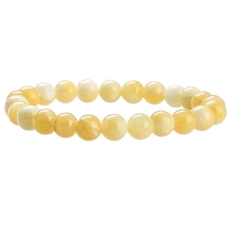 Minimalist Solid Color Natural Stone Beaded Bracelets