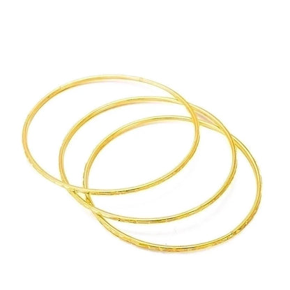 Minimalist Geometric Copper Gold Plated Bangle 1 Piece