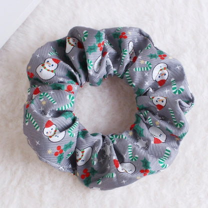 Classic Style Women's Plaid Snowflake Cloth Hair Tie