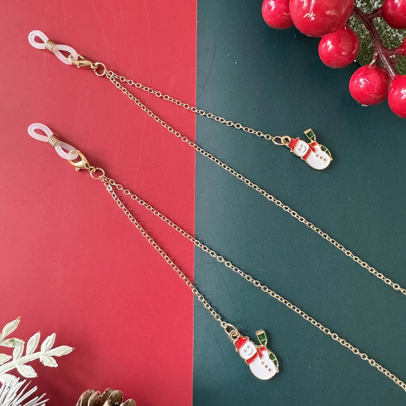 Vacation Christmas Tree Alloy Christmas Women's Glasses Chain