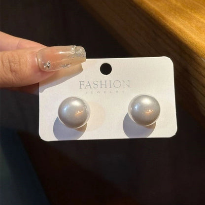 10 Pieces Minimalist Heart Shape Flower Bow Knot Imitation Pearl Alloy Rhinestone Irregular Women\'S Earrings 1 Pair