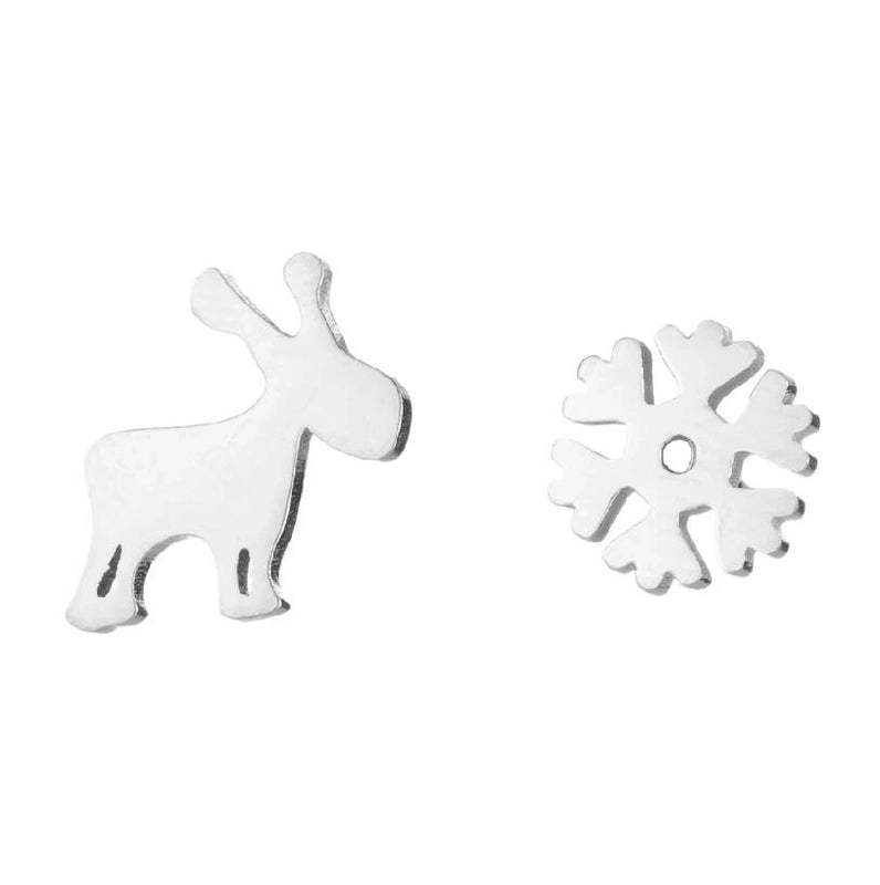 1 Pair Fashion Christmas Tree Plating 304 Stainless Steel 18K Gold Plated Ear Studs