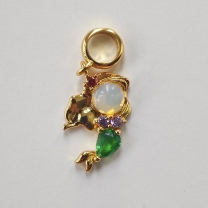 Cute Cartoon Character Copper Plating 18k Gold Plated Pendant Necklace