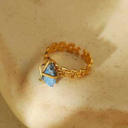 Minimalist Classic Style Geometric 304 Stainless Steel Open Rings