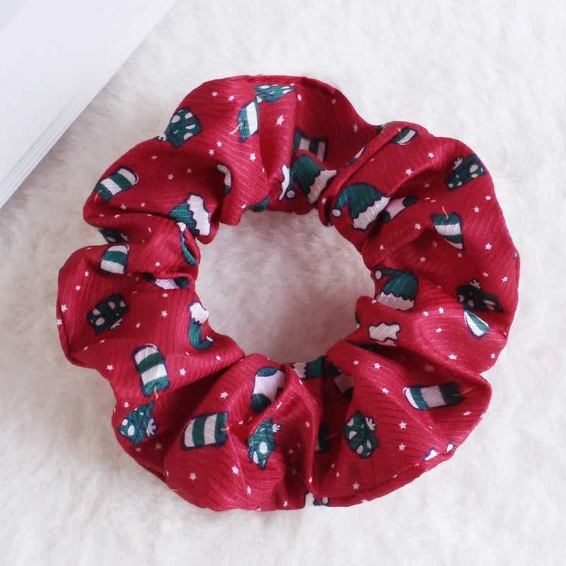 Classic Style Women's Plaid Snowflake Cloth Hair Tie