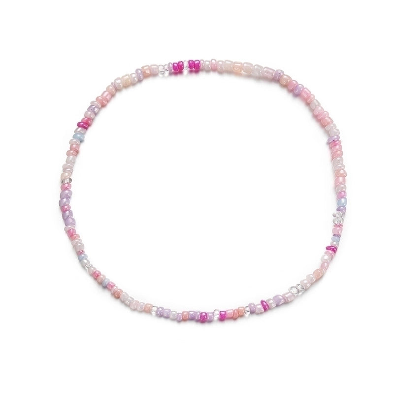 12 Pieces Minimalist Geometric Beaded Inlaid Pearls Women\'s Necklace