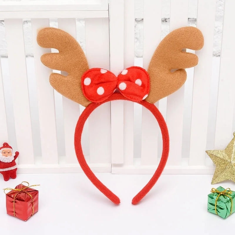 Christmas Hairband Old Man Snowman Elk Horn Headband Christmas Decorations Children Party Headdress