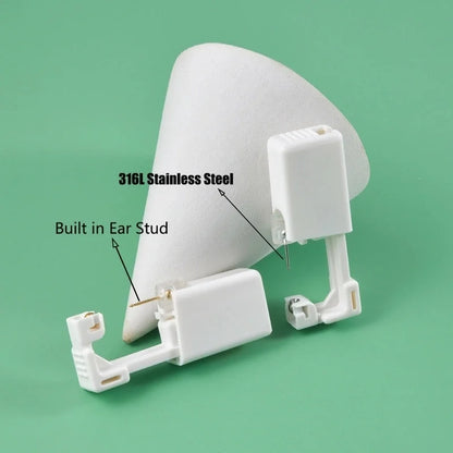 1 Piece Hawaiian Tropical Round Flower Butterfly Inlay 316 Stainless Steel Zircon 24K Gold Plated Cartilage Earrings